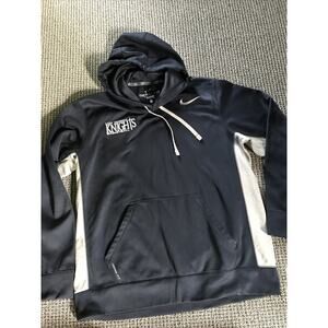 Nike ThermaFit Kalamazoo Loy Norrix Basketball Hoodie Large Navy Blue